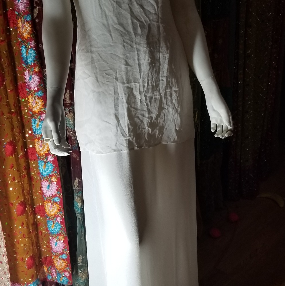 Reformation  ivory maxi skirt slip - Picture 5 of 8